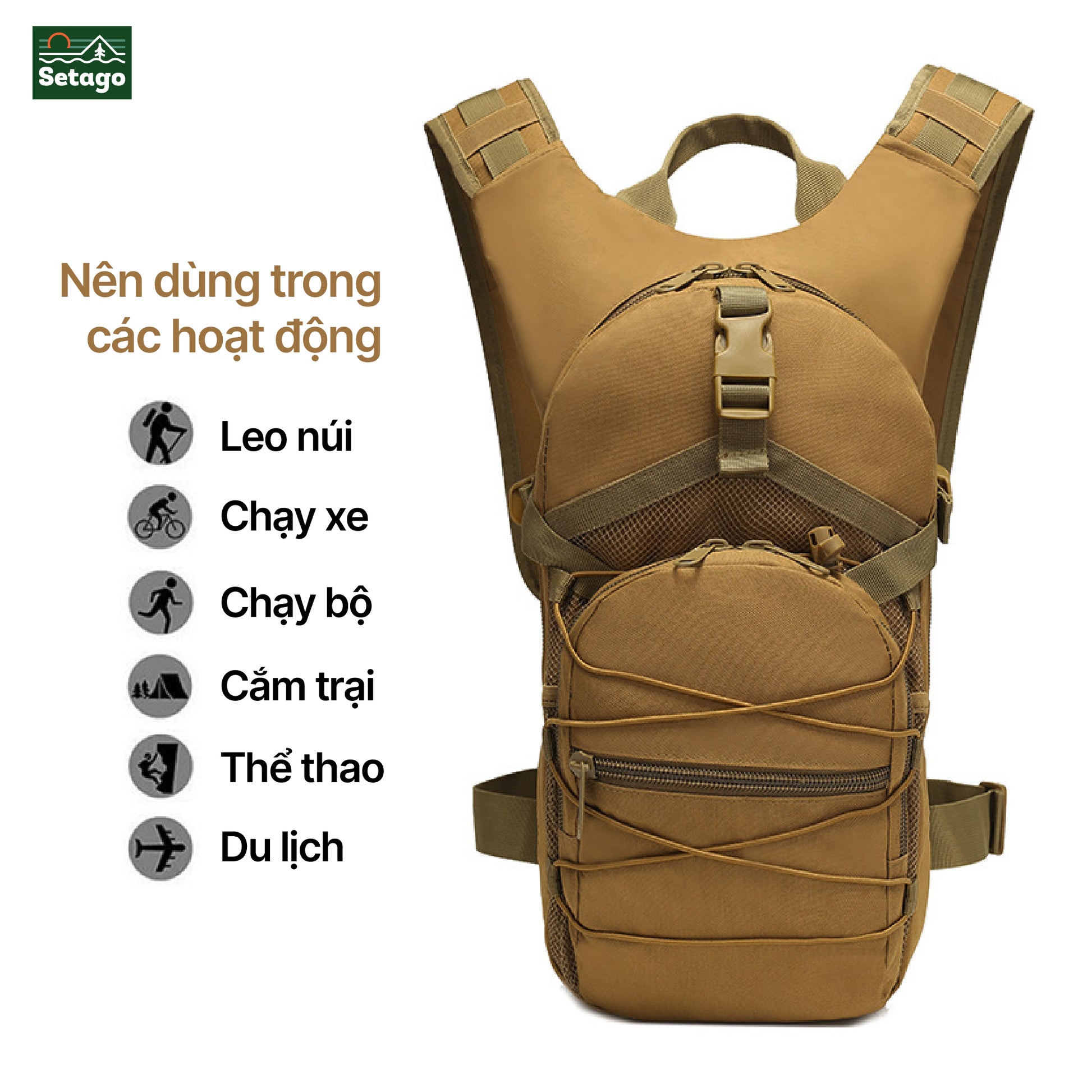 Balo leo núi Ranger - đa năng, bền bỉ, nhiều ngăn tiện lợi
