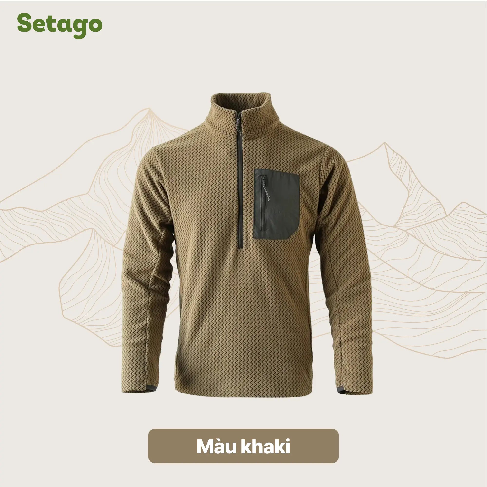 Áo nỉ dã ngoại, leo núi ấm áp và nhẹ thoáng Ripple