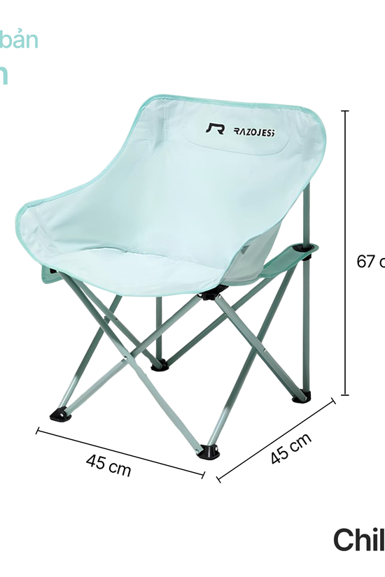 Ghế camping Chilla - Tiện lợi, nhỏ gọn,  nhiều màu sắc