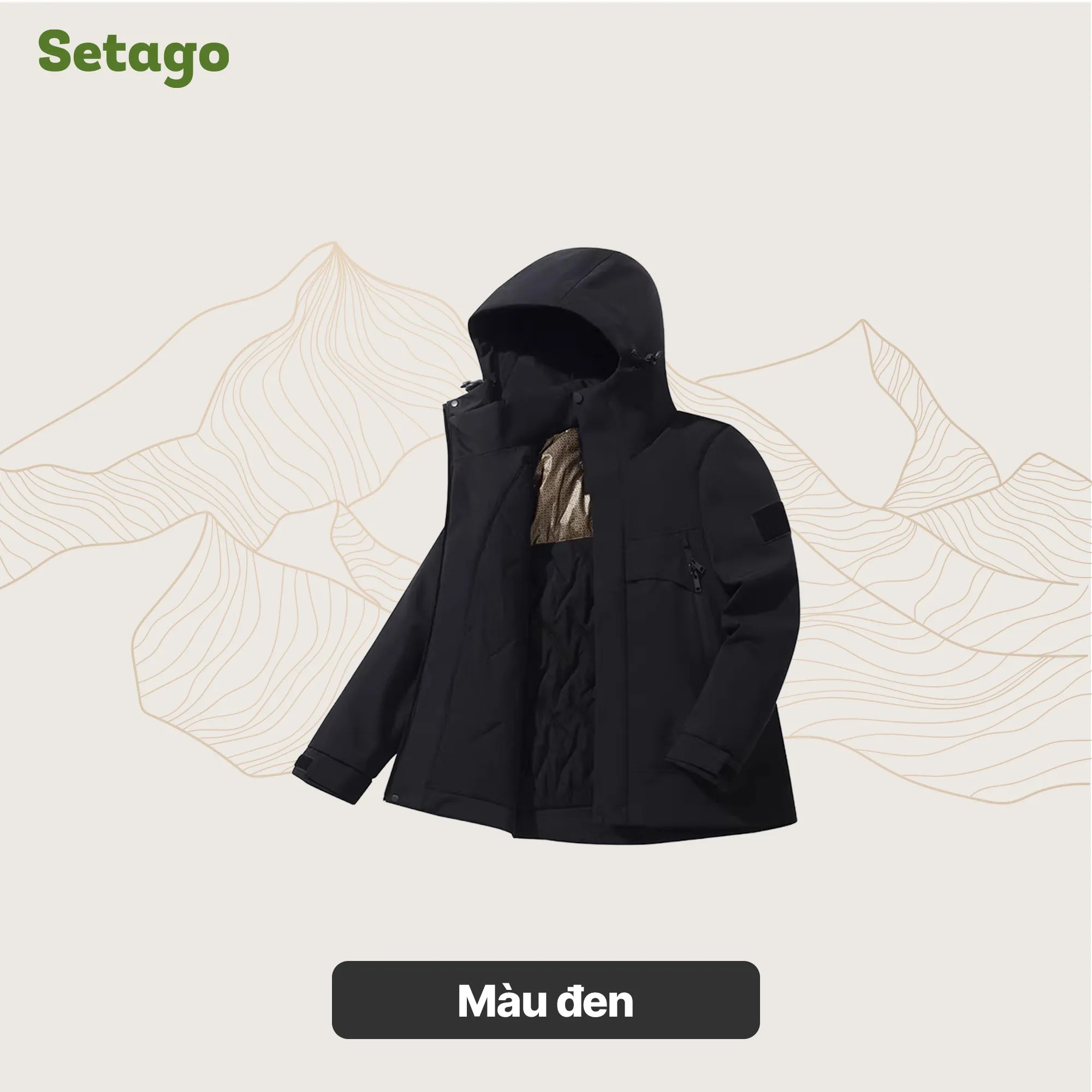 Áo khoác phao dã ngoại lông cừu kháng nước gọn nhẹ Stormer