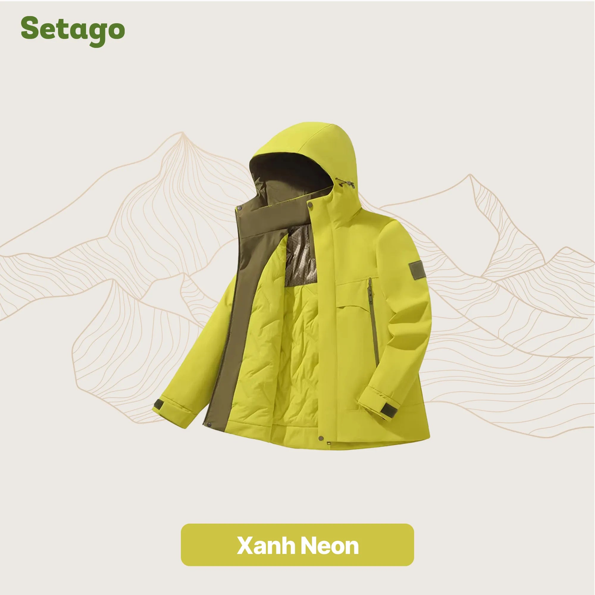 Áo khoác phao dã ngoại lông cừu kháng nước gọn nhẹ Stormer