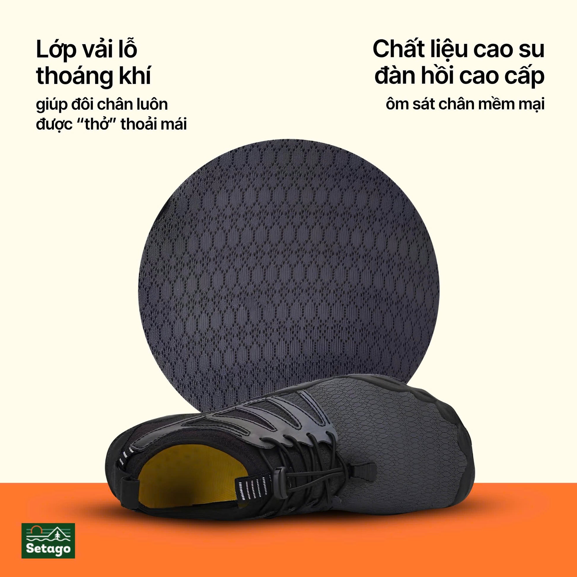 Giày lội nước, lặn biển - thoáng khí, chống trượt, đàn hồi