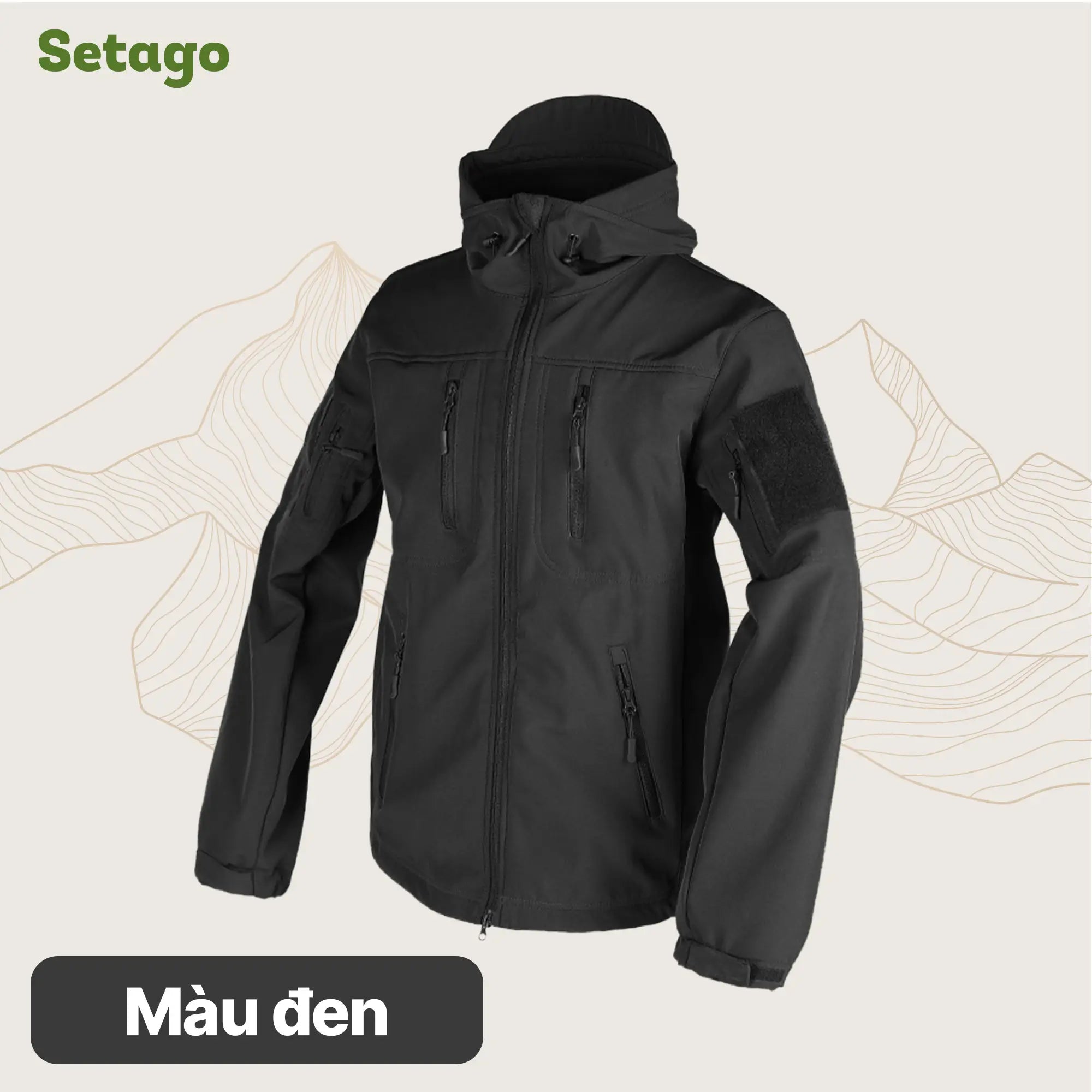 Áo khoác dã ngoại dáng quân đội Tactical V2