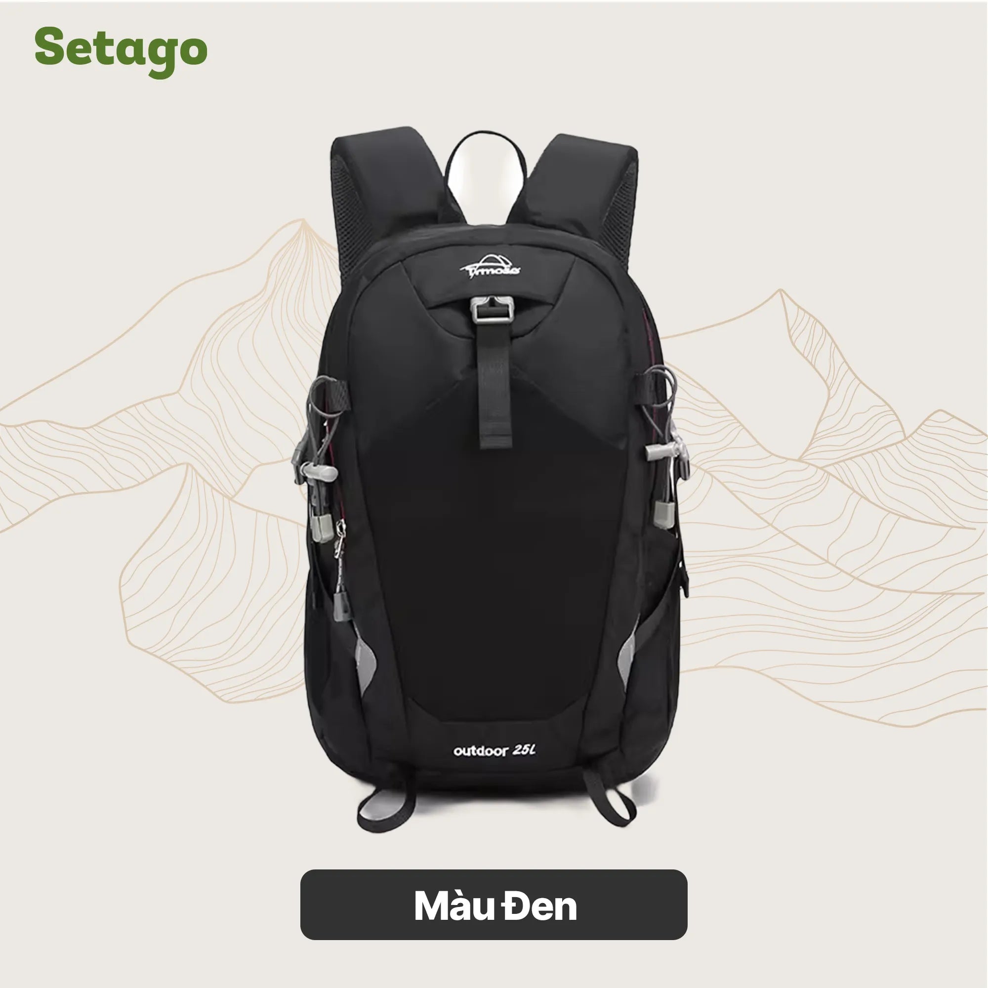 Balo Tmoso 25L chống nước leo núi gọn nhẹ