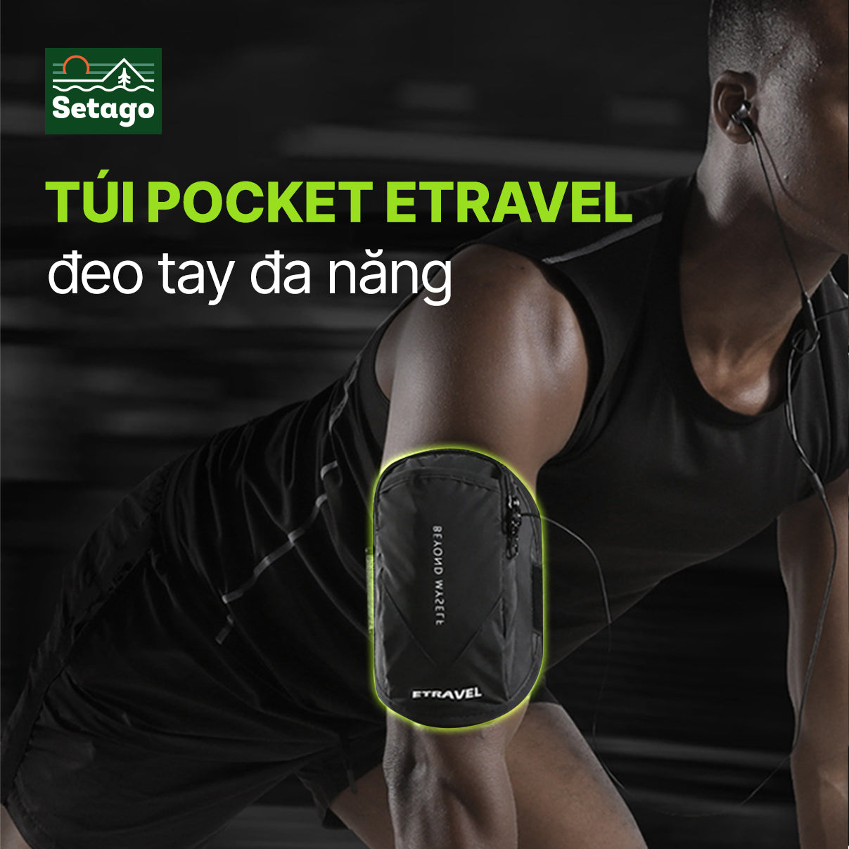Túi Pocket Etravel đeo tay đa năng - phản quang, mỏng nhẹ, chống thấm
