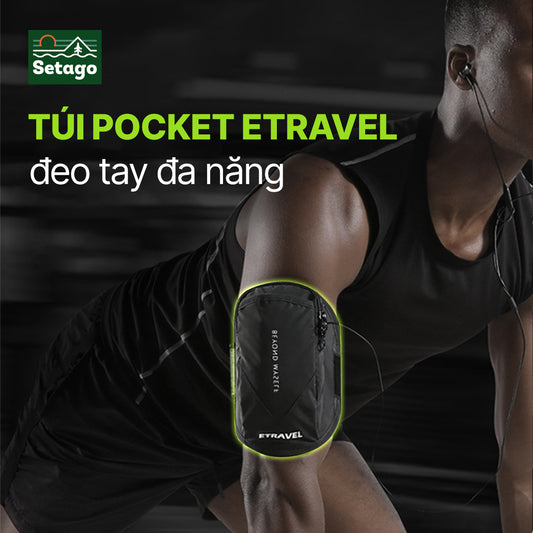 Túi Pocket Etravel đeo tay đa năng - phản quang, mỏng nhẹ, chống thấm