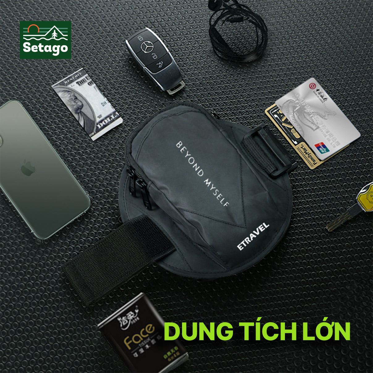 Túi Pocket Etravel đeo tay đa năng - phản quang, mỏng nhẹ, chống thấm