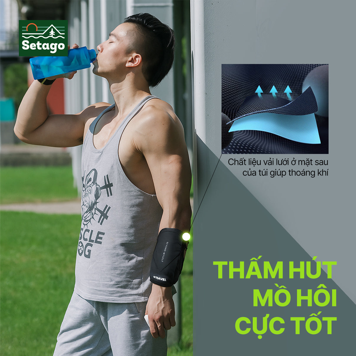 Túi Pocket Etravel đeo tay đa năng - phản quang, mỏng nhẹ, chống thấm