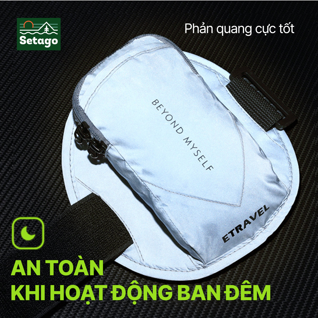 Túi Pocket Etravel đeo tay đa năng - phản quang, mỏng nhẹ, chống thấm
