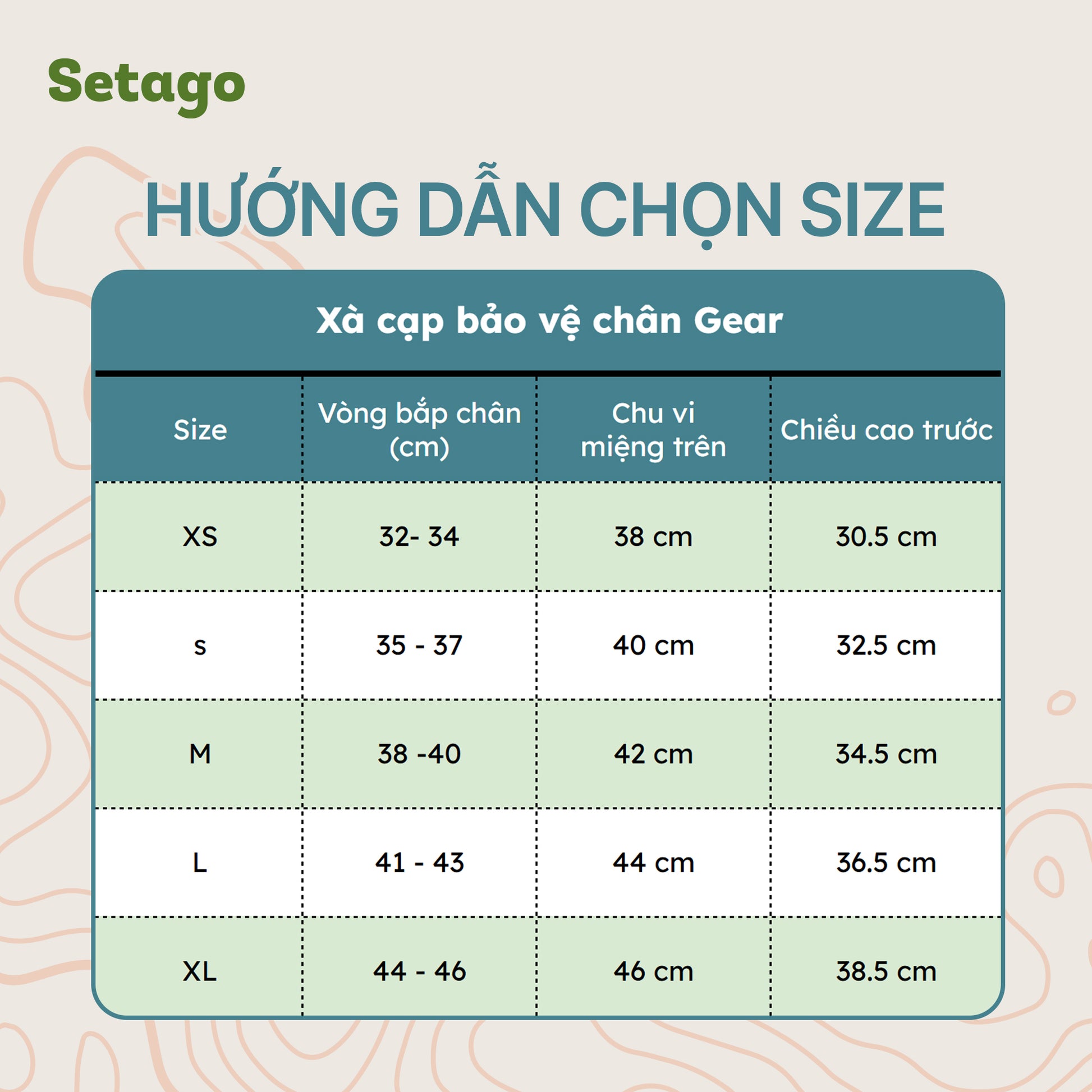 Xà cạp Gear - bảo vệ đôi chân, vững bước hành trình