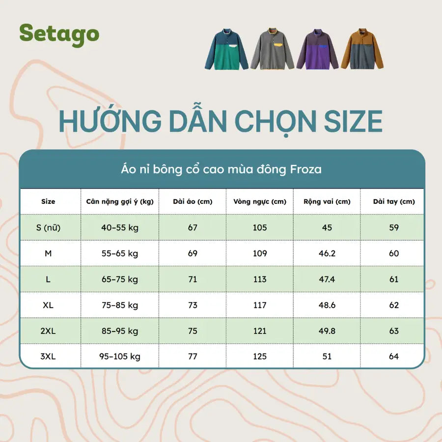 Áo nỉ bông mùa đông Froza