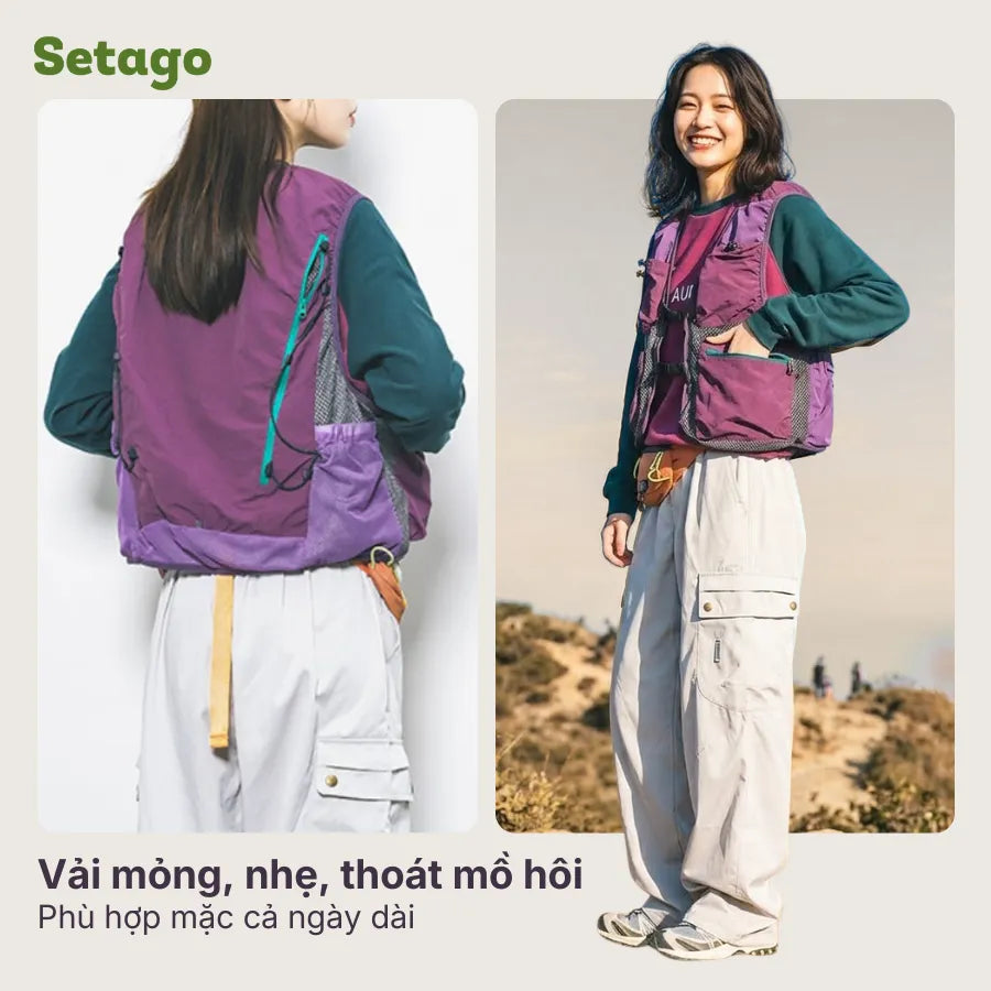 Áo khoác gile Setago Gobi mỏng nhẹ đa năng