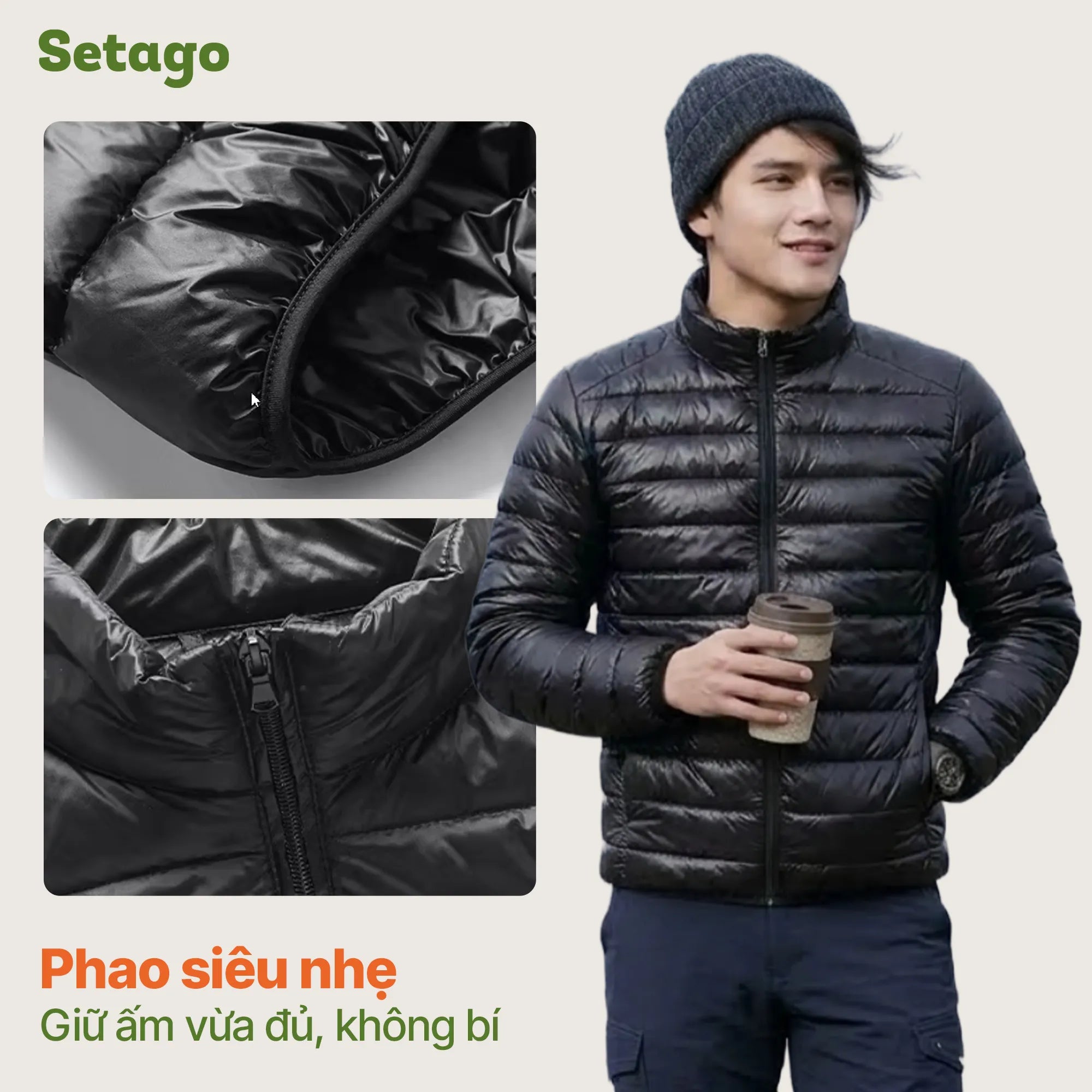 ao-khoac-phao-sieu-nhe-puffy-setago-giu-am - Setago Travel & Outdoor