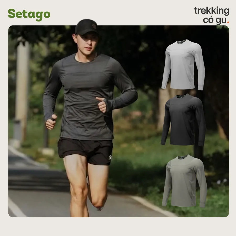 Áo thể thao Andes dài tay chống nắng nhanh khô