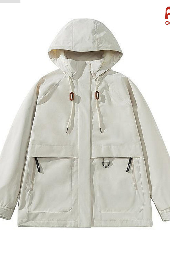 Áo khoác dã ngoại Aura - dáng oversize năng động với cổ cao giúp chống gió, chống thấm nước, chống nắng tối ưu