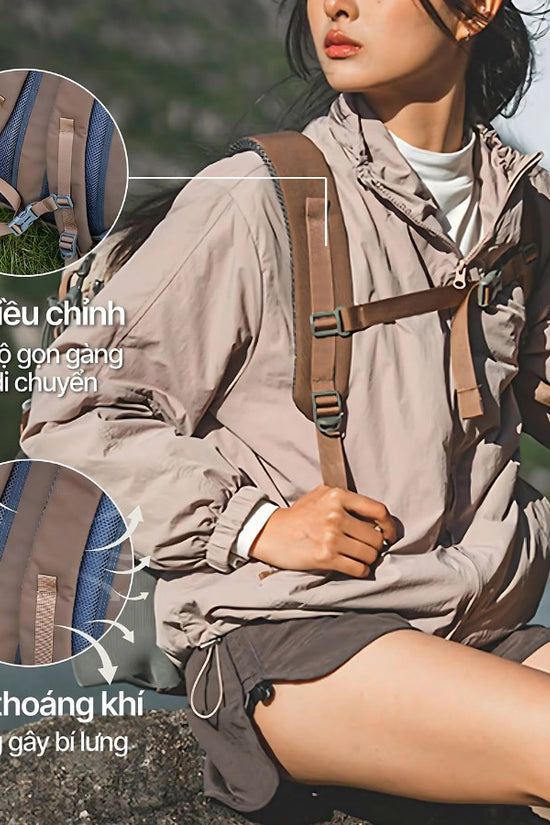 Balo Elva Pastel 20l, 35l - gọn nhẹ, chống nước, sức chứa lớn, linh hoạt cho mọi hành trình