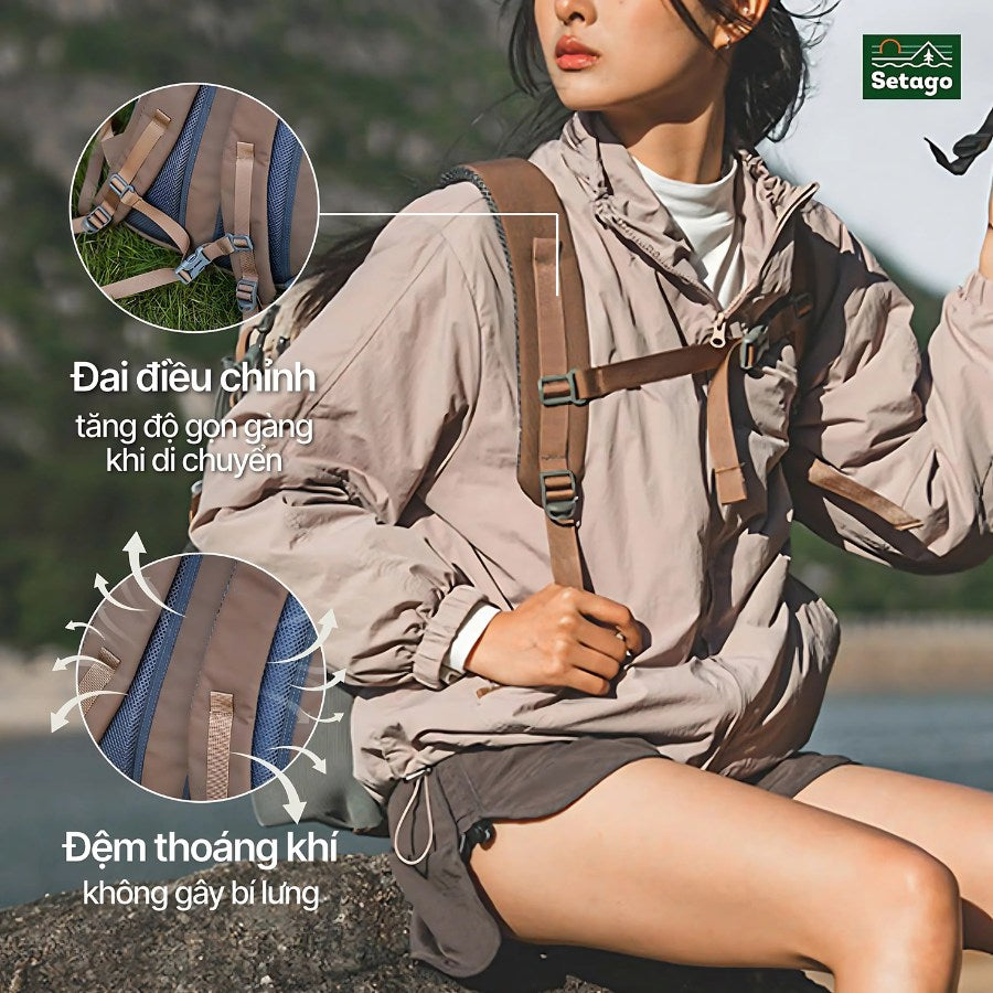 Balo Elva Pastel 20l, 35l - gọn nhẹ, chống nước, sức chứa lớn, linh hoạt cho mọi hành trình