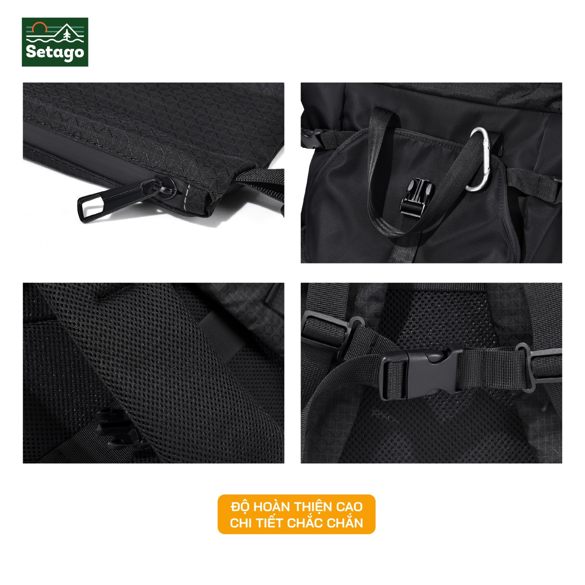 Balo rolltop laptop, du lịch, nhiều ngăn chứa đồ, chất liệu chống thấm nước, có ngăn riêng đựng laptop.