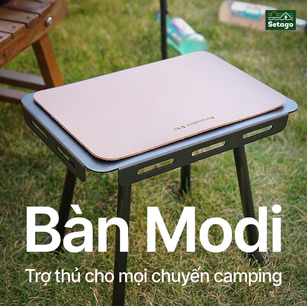 Bàn Modi - siêu gọn, nhẹ tiện lợi, đựng vừa trong thùng gấp boxable, Balo