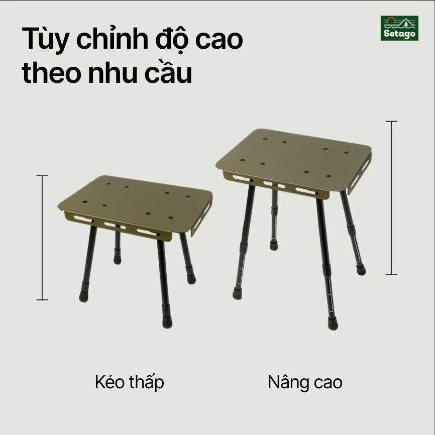 Bàn Modi - siêu gọn, nhẹ tiện lợi, đựng vừa trong thùng gấp boxable, Balo
