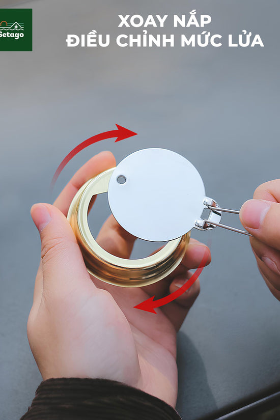 Bếp cồn cắm trại - Chất liệu xịn, đa dạng màu sắc và cực tiện lợi, nhỏ gọn khi mang đi du lịch, giúp chế biến món ăn, đồ uống nóng nhanh chóng