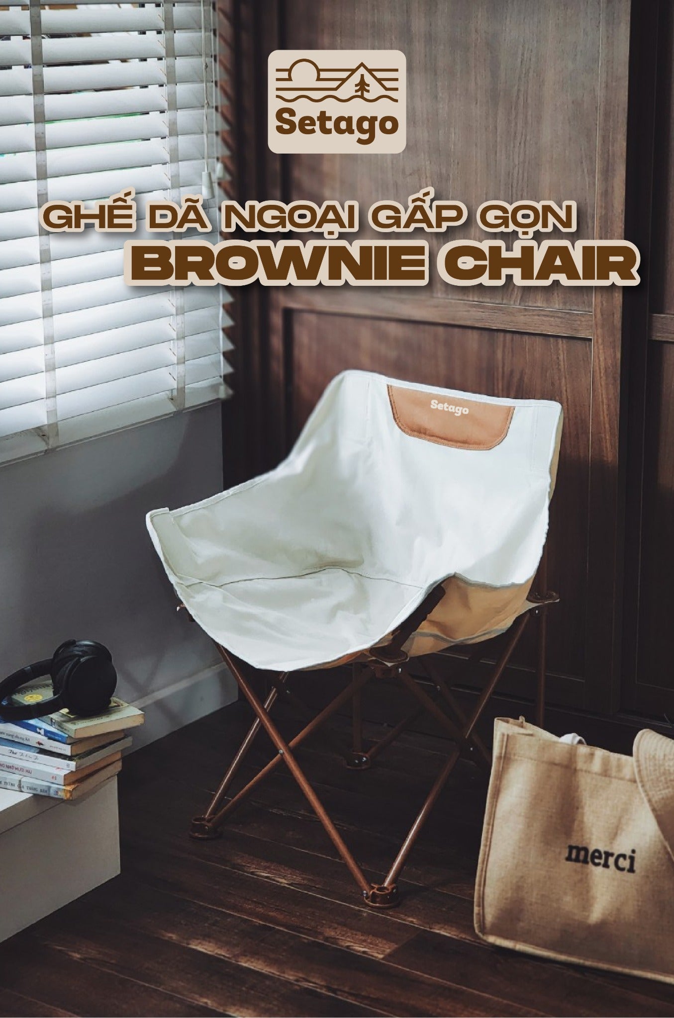 Ghế Dã Ngoại Gấp Gọn Brownie Chair