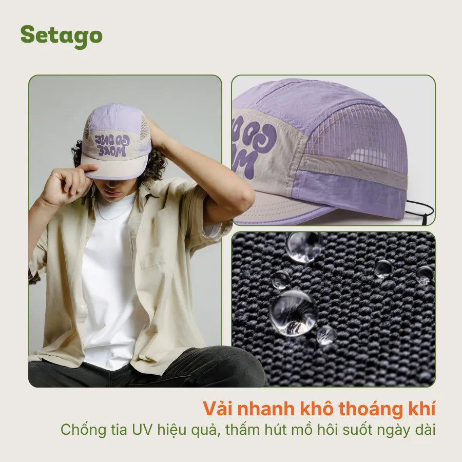 Mũ lưỡi trai Go One More vành ngắn siêu nhẹ