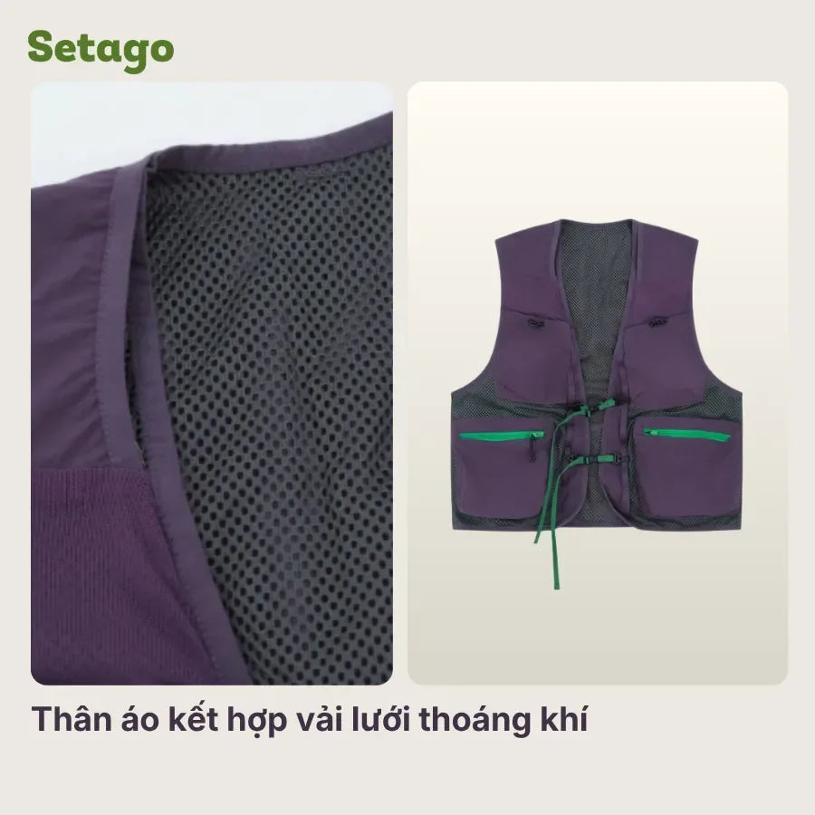 chi-tiet-vai-luoi-thoang-khi-ao-gile - Setago Travel & Outdoor