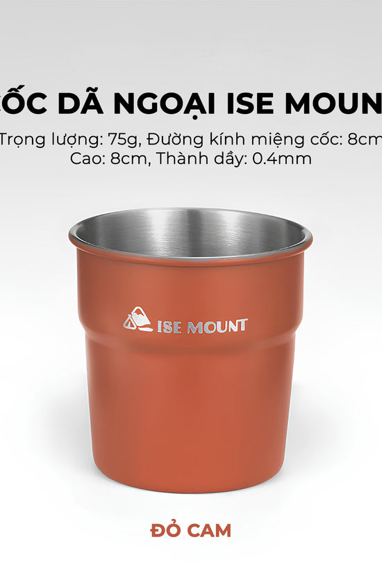Cốc inox dã ngoại, cắm trại xinh xắn, dày dặn, nhiều màu sắc và có thể xếp chồng phù hợp cho gia đình, nhóm bạn