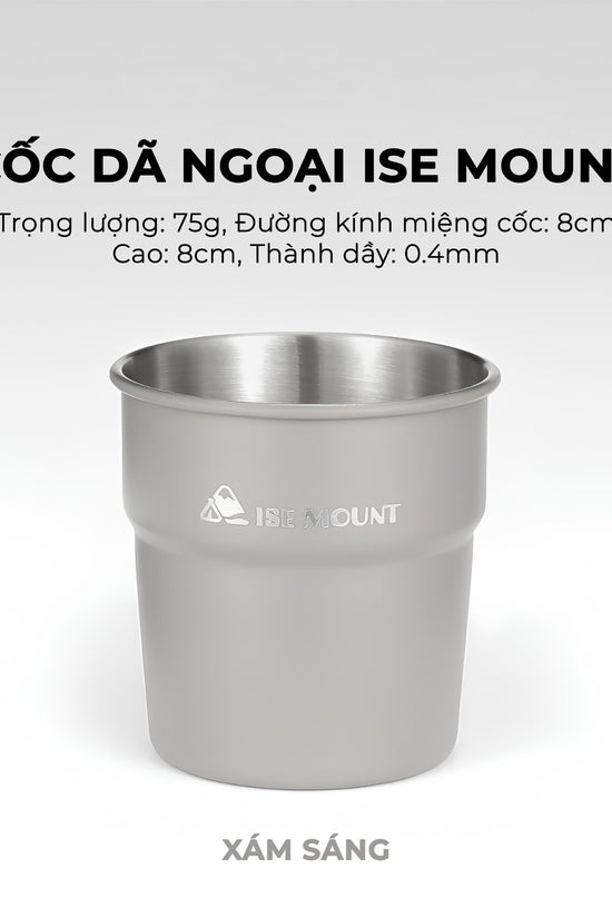 Cốc inox dã ngoại, cắm trại xinh xắn, dày dặn, nhiều màu sắc và có thể xếp chồng phù hợp cho gia đình, nhóm bạn