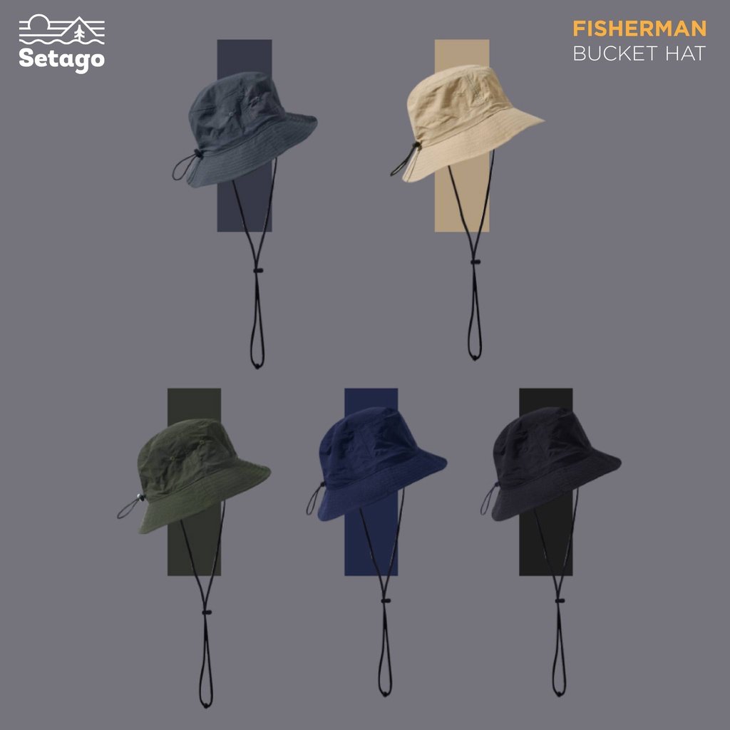 Mũ Fisherman Bucket Hat - Mũ chuẩn chống nước để đi chơi, picnic, cắm trại