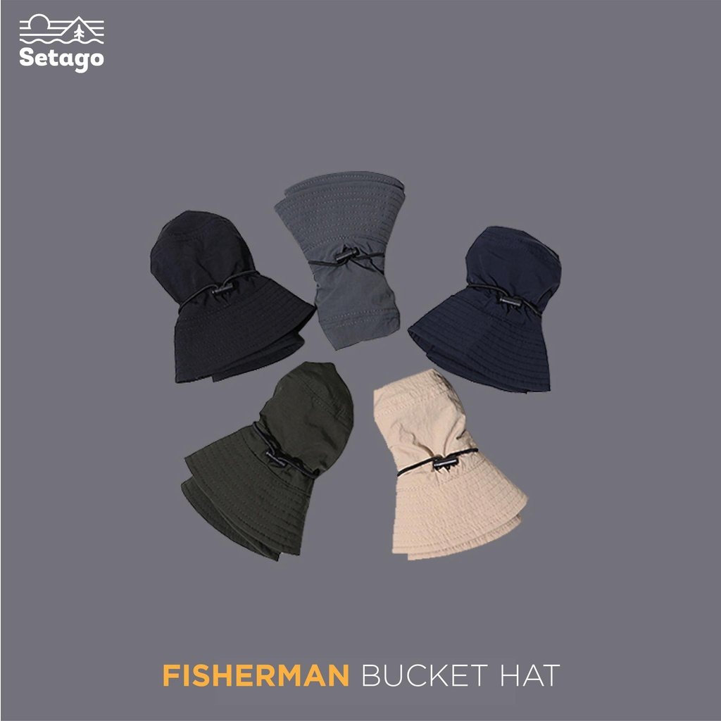 Mũ Fisherman Bucket Hat - Mũ chuẩn chống nước để đi chơi, picnic, cắm trại