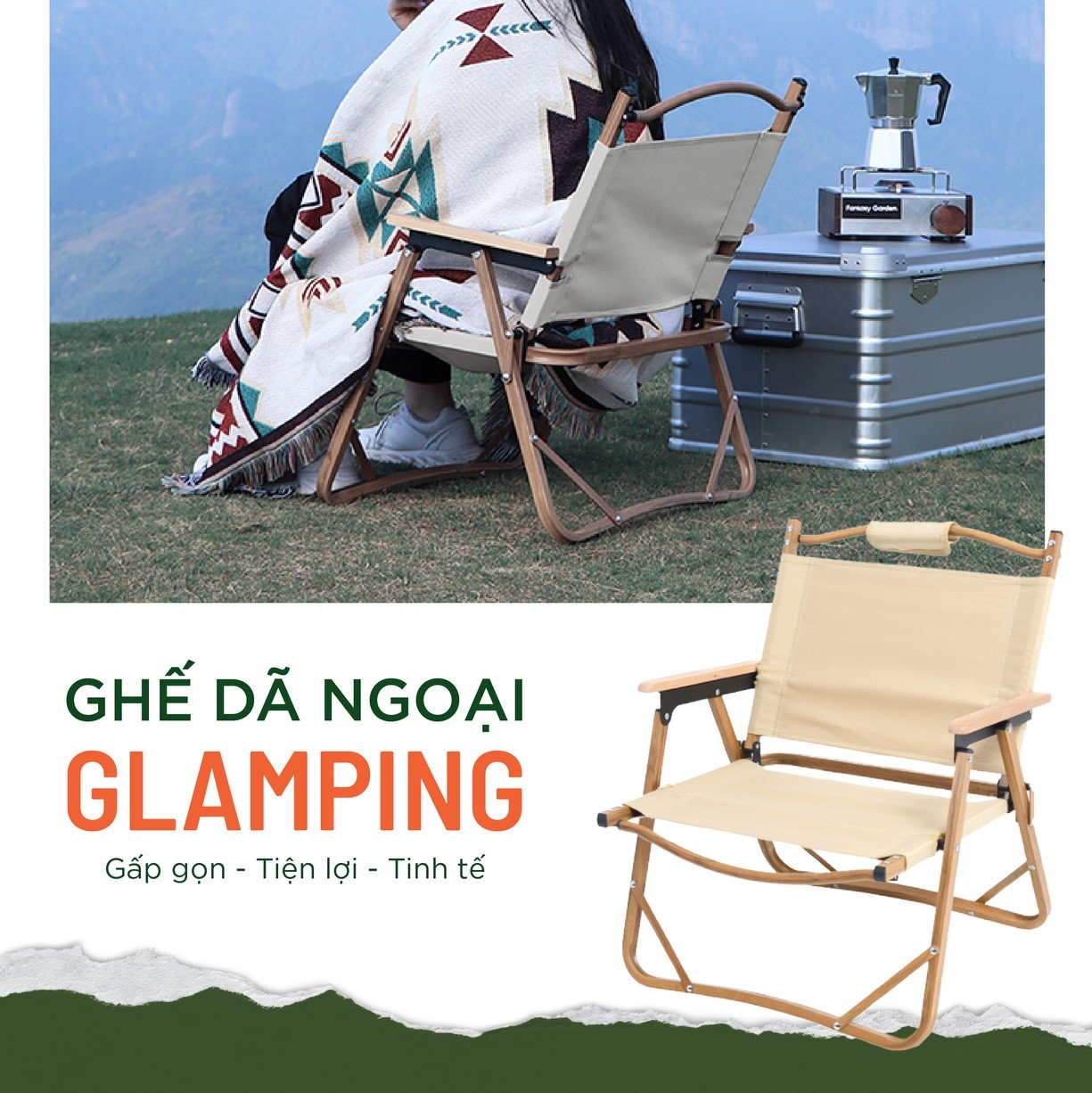 Ghế gấp Glamping
