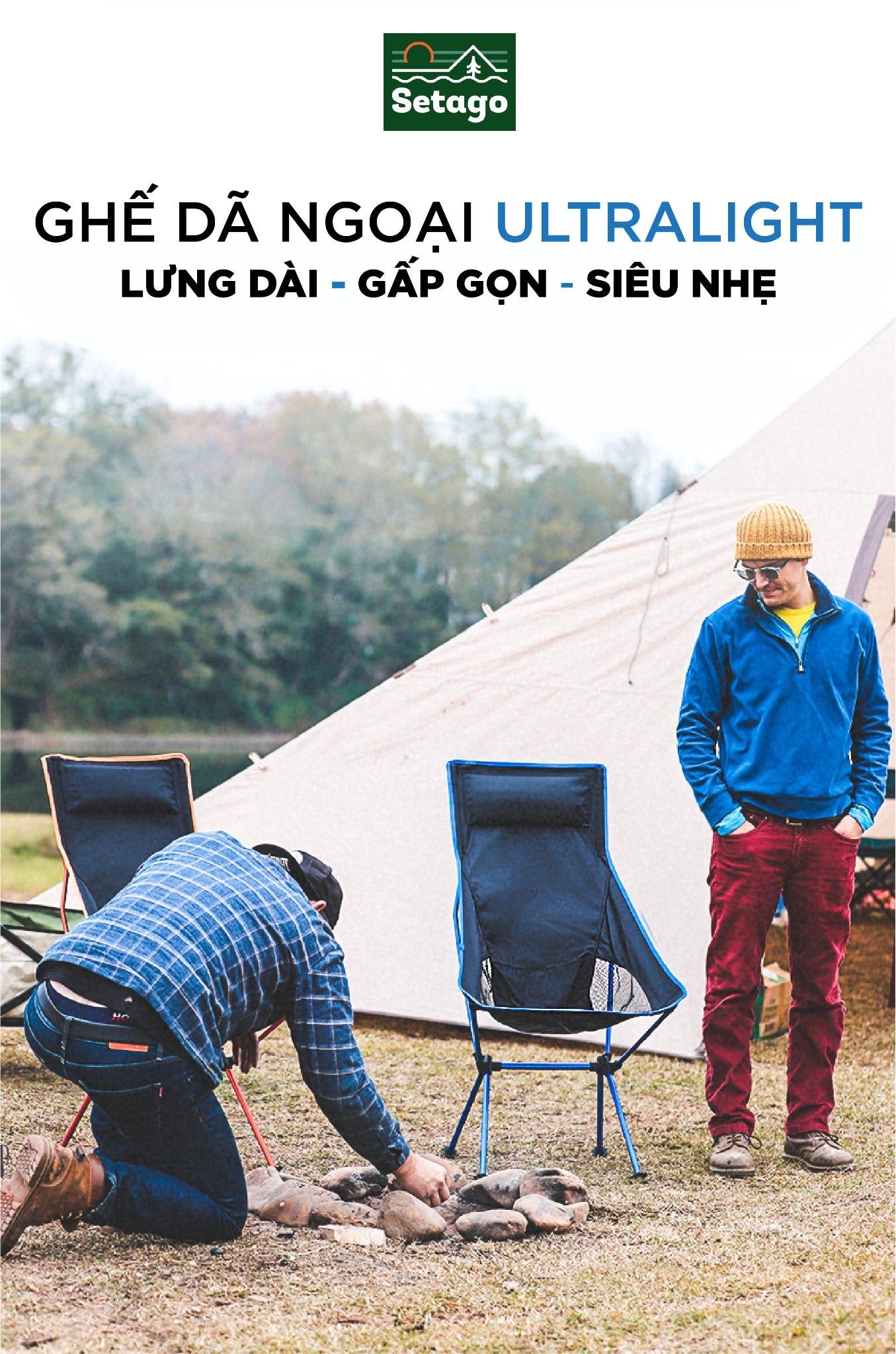 Ghế ultralight lưng dài
