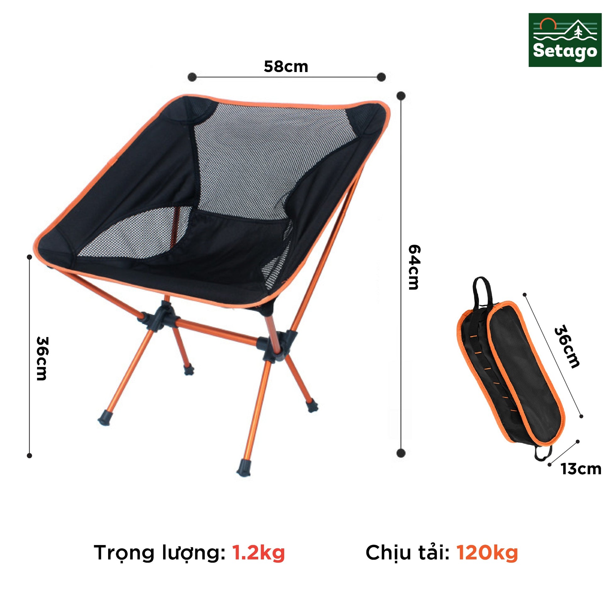 Ghế Ultralight lưng ngắn