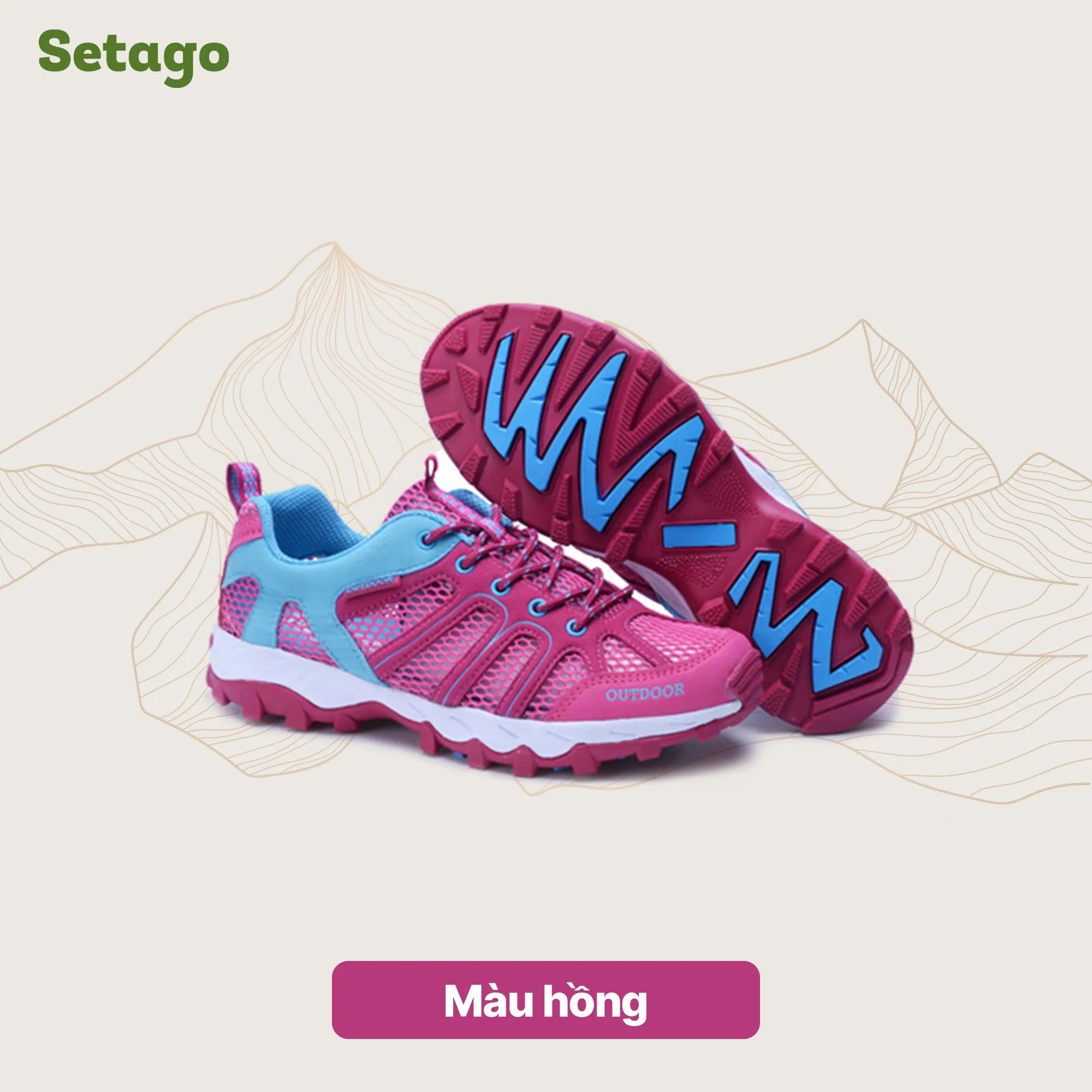 Giày dã ngoại Aqua Hike thoát nước nhanh