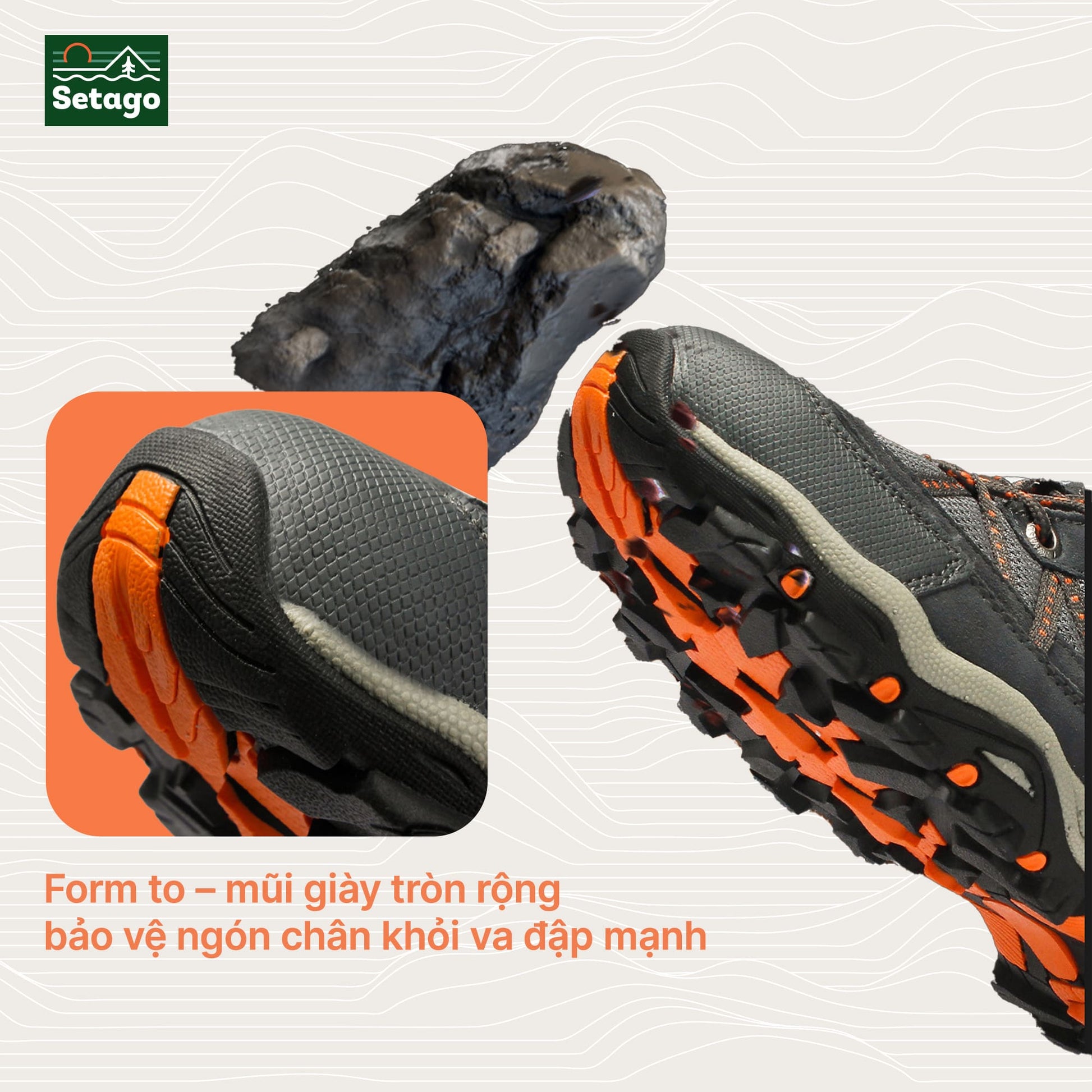 GIÀY OUTDOOR PRO – NHẸ, ÊM, BÁM ĐỊA HÌNH CỰC TỐT