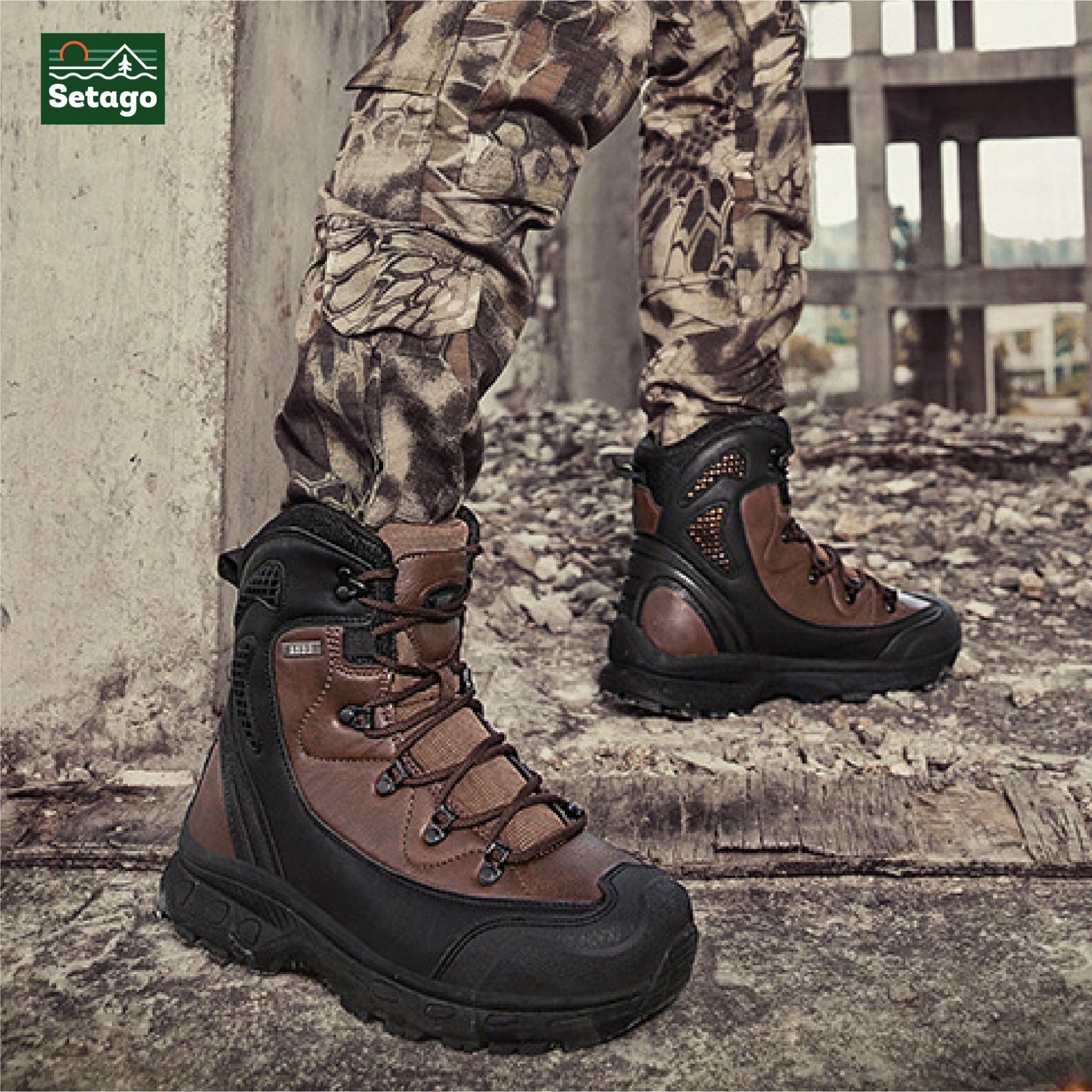 Giày dã ngoại cao cổ chống nước ADV Boots – phù hợp xe số, xe côn đường dài