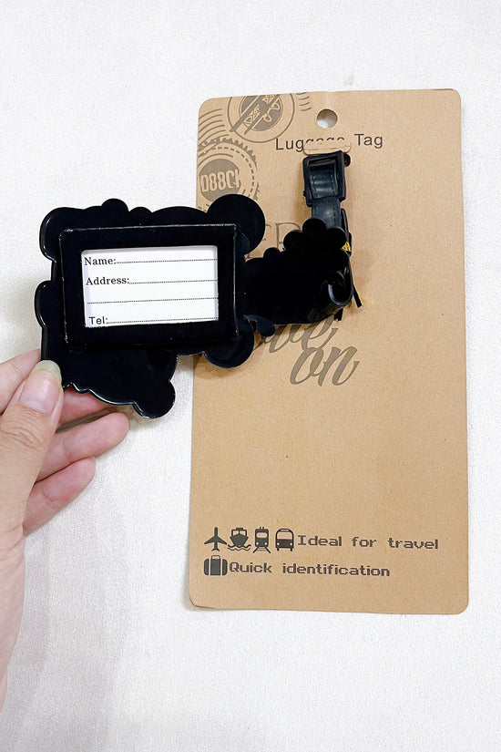 Thẻ tag du lịch hình gấu dễ thương giúp nhận diện hành lý tránh thất lạc, trang trí vali và túi xách cá nhân