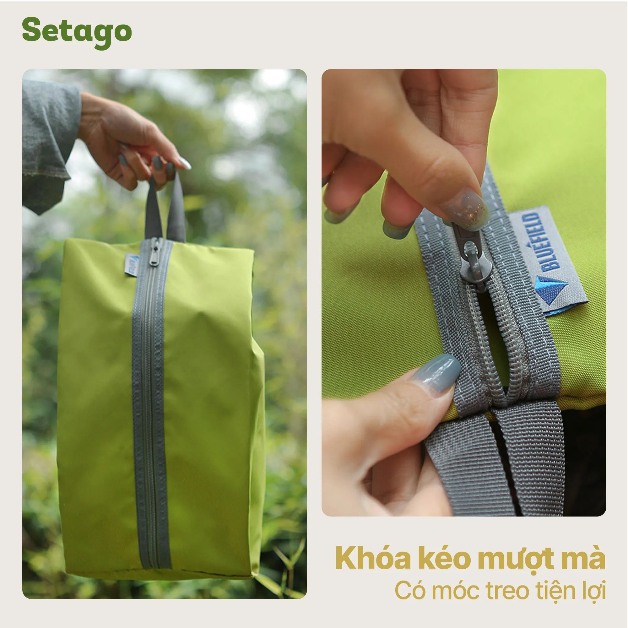 Túi đừng giày, chia đồ du lịch, dã ngoại Bluefield chống nước đa năng