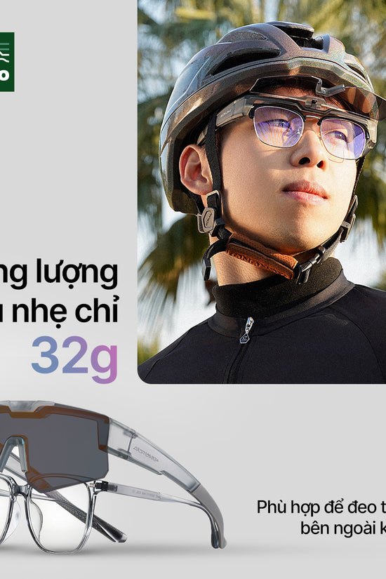 Kính mát phân cực, đổi màu ARUNU - kính bọc ngoài kính cận