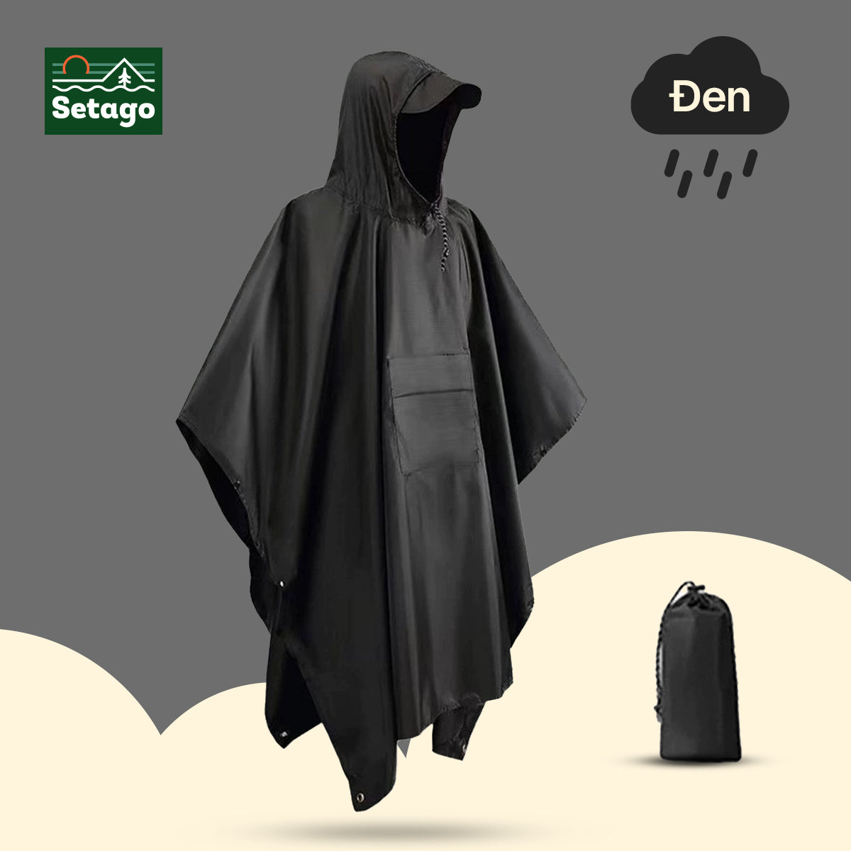 Áo mưa Sky Curtain - linh hoạt 3 trong 1