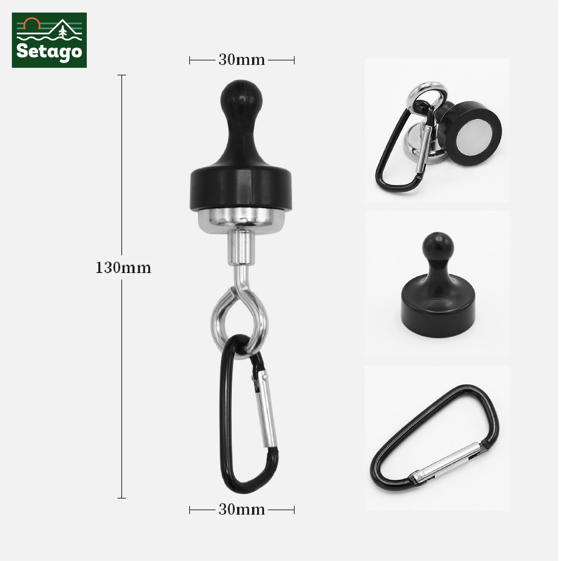 Móc treo Nam châm siêu từ tính - nhỏ gọn tiện dụng cho gia đình và cắm trại