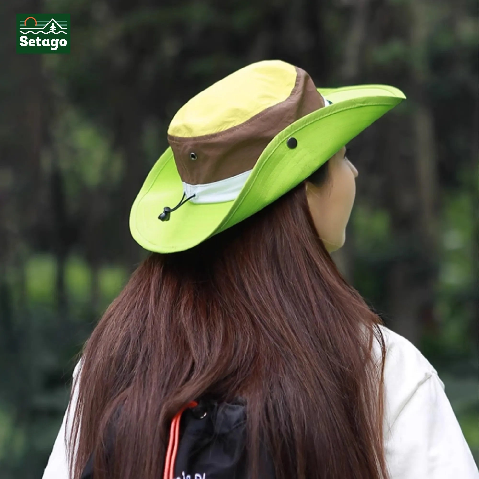 Mũ vành rộng phối màu Sunny Setago chống nắng