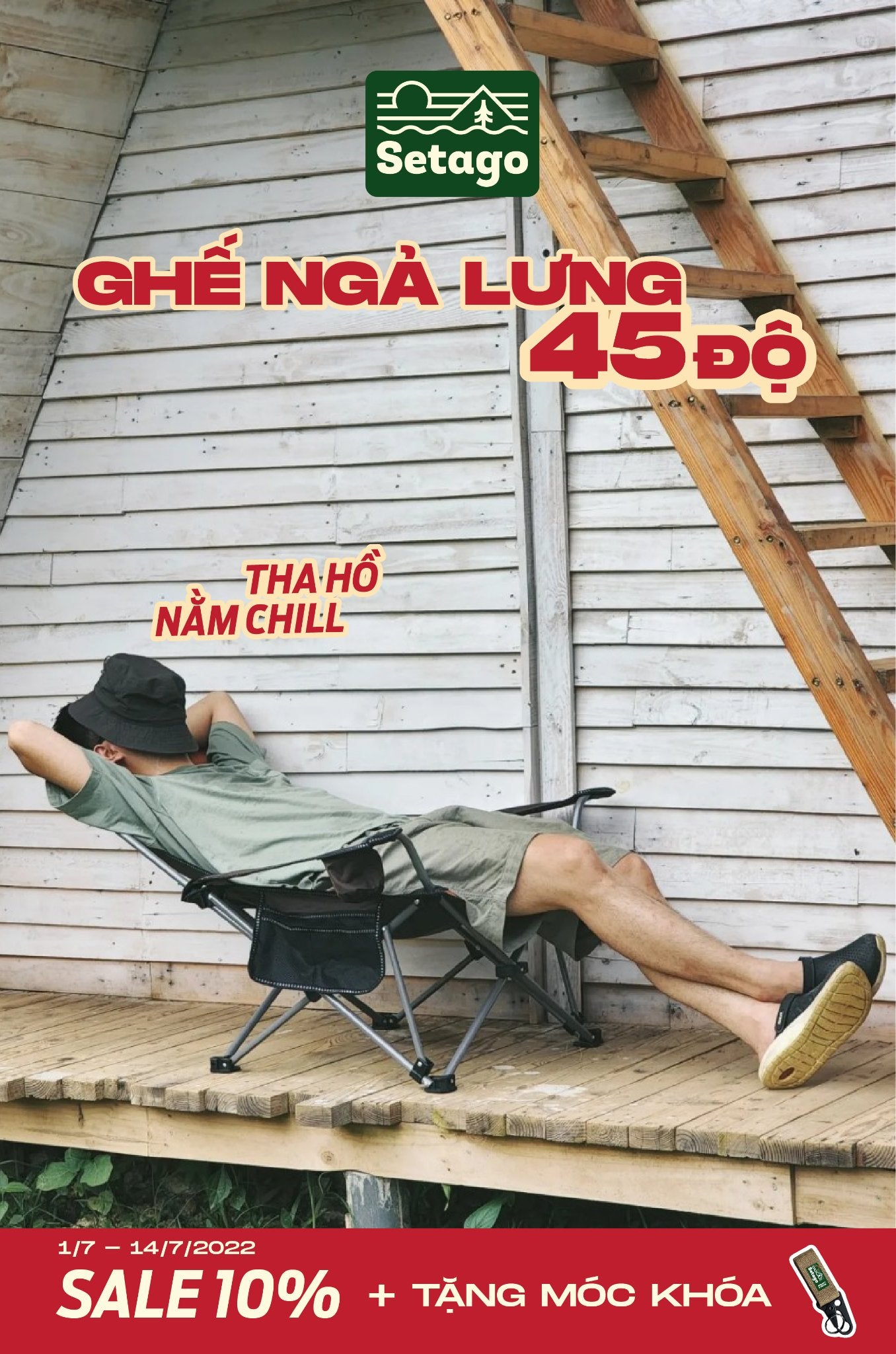 Ghế ngả lưng Chillin' Chair - Ghế ngả thoải mái nhất của nhà Setago. Đã ngồi là không muốn đứng dậy