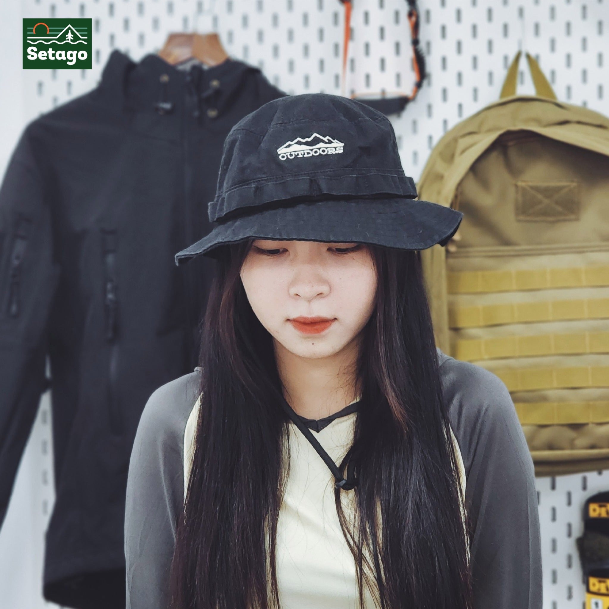 Mũ Bucket Outdoors - Mũ tai bèo dày dặn dễ phối đồ phù hợp cho các hoạt động leo núi, đi chơi, picnic, cắm trạị, dã ngoại