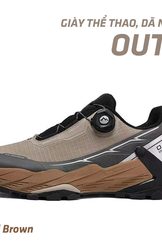 Giày chống nước Outu- đi bộ, hikling, đi chạy trail, leo núi, dã ngoại. Dáng giày cổ thấp chống nước, thoáng khí.