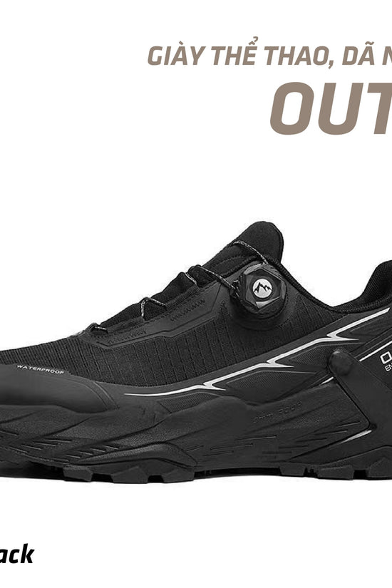Giày chống nước Outu- đi bộ, hikling, đi chạy trail, leo núi, dã ngoại. Dáng giày cổ thấp chống nước, thoáng khí.