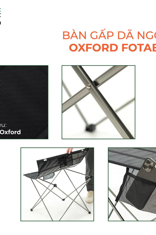 BÀN VẢI GẤP GỌN - Oxford fotable