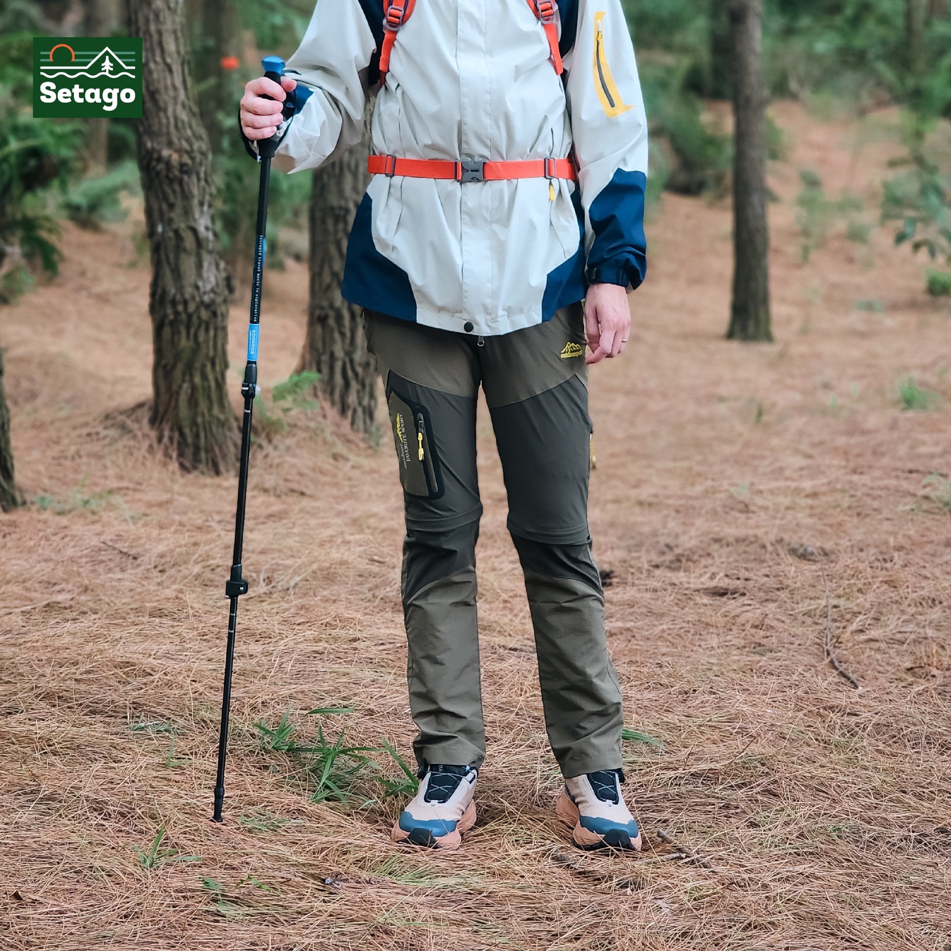 Quần trekking, dã ngoại tháo ống Setago - thấm hút mồ hôi, nhanh khô, chống thấm hiệu quả, chống trầy xước, mài mòn, bền bỉ, thời trang